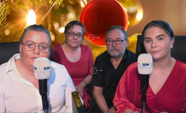 God førjulsstemning i studio
