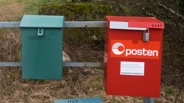 Brev i postkassen, én dag i uka