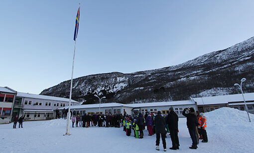 Feiret med flaggheising