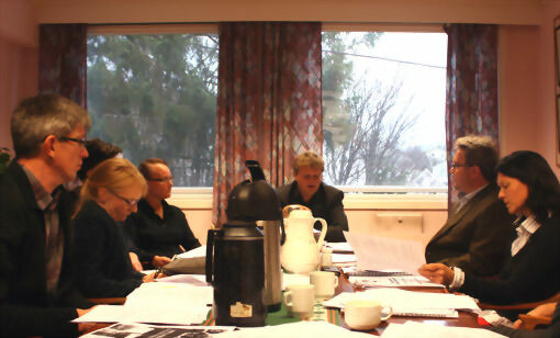 Lokalpolitikerne var samlet til formannskapsmøte tirsdag formiddag. FOTO: GRY MALIN MYRLAND