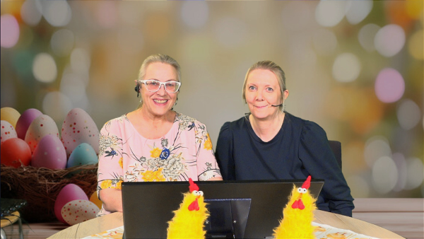 Damene avsluttet påskesendingene