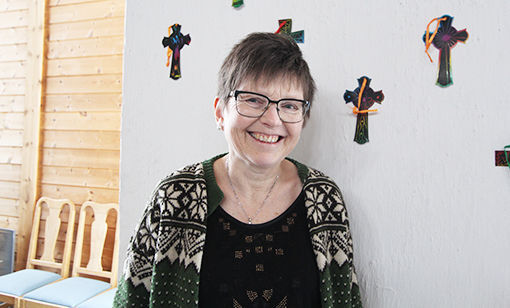 Sogneprest Grete Glemmestad synes det har vært hyggelig og hatt barne-besøk i kirka i helga.