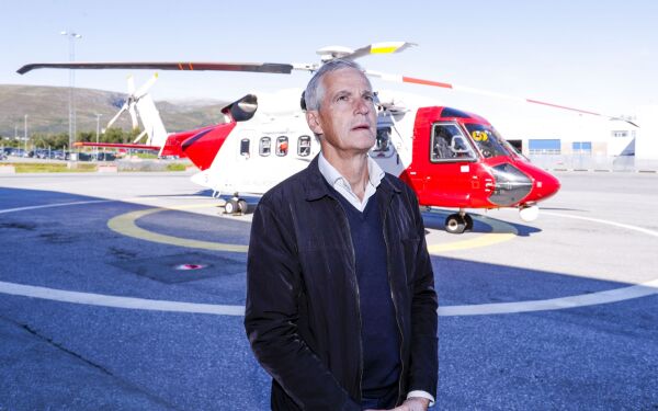 Støre åpnet ny helikopterbase i Tromsø