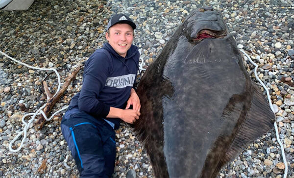 Fanget kveite på 157,1 kilo