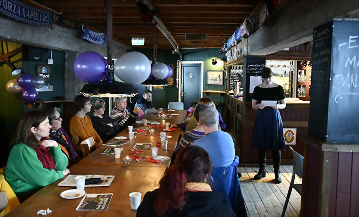8.mars i 2020 var det markering av kvinnedagen på Maloneys Pub på Sjøvegan. ARKIVFOTO: TORBJØRN KOSMO