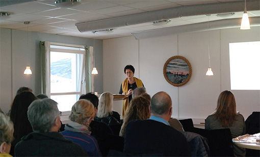 Flinke foredragsholdere på næringsmøtet i Gratangen. FOTO: RUBEN AKENES