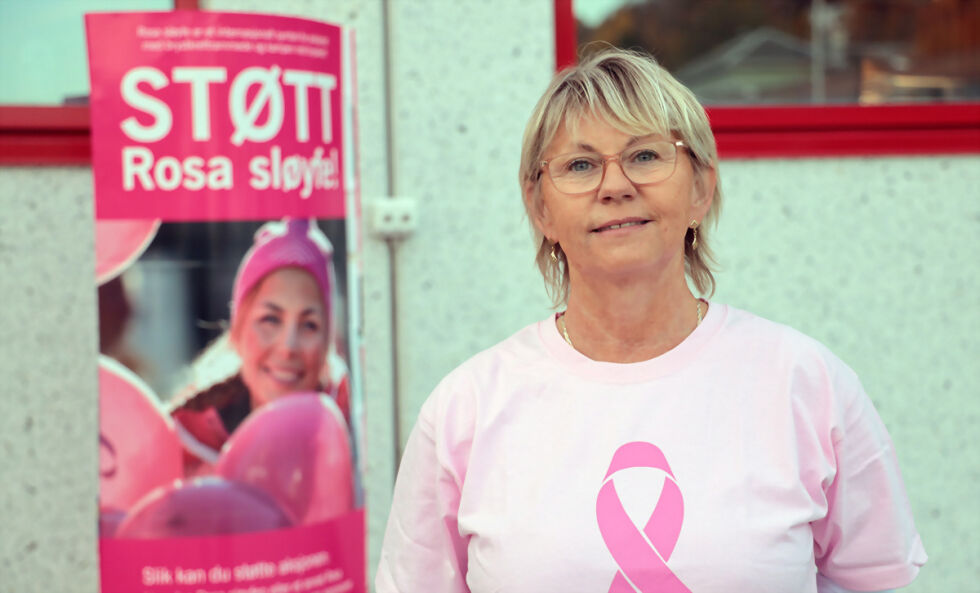 Lisbeth Løkse er medlem i Kreftforeningens lokallag på Finnsnes. Hun vil lørdag stå på stand utenfor Extra Sjøvegan og informere om saken og selge effekter.
 Foto: Jon Henrik Larsen
