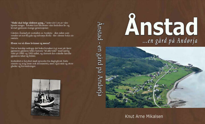 Ånstad- boka er nå kommet ut og forteller om gårds-historier rundt Ånstad gård. FOTO: PRIVAT