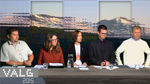 Det var en spennende debatt tirsdag kveld i Salangen-Nyheters lokaler. Kandidatene var veldig enige. FOTO: JON HENRIK LARSEN