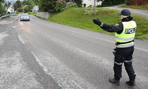 Mandag formiddag avholdt politiet laserkontroll ved Rognsåmyra i Salangen. ARKIVFOTO:  JON HENRIK LARSEN