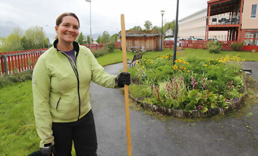 Anna Aglen Løkse håper så mange som mulig stiller opp for å skape en trivelig hage for beboerne ved SABE. ARKIVFOTO: PER ASBJØRN GUNDERSEN