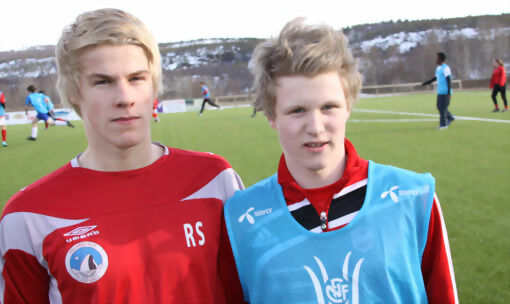 Ruben Sletten og Ola Frantzen er to av spillerne på SIF som skal til Norway Cup. FOTO: ESPEN BLESS STENBERG