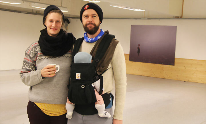 Selma Køchling og Vidar Laksfors ønsker og starte med kunst for barn. FOTO: HERLEIF KRISTOFFERSEN