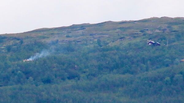- Vi kontrollerte nedbrenning av campingvogna