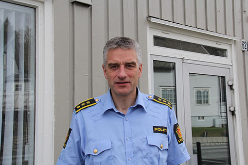 Driftsenhetsleder ved Troms Politidistrikt, Andreas Nilsen. FOTO: KNUT-ARILD JOHANSEN.