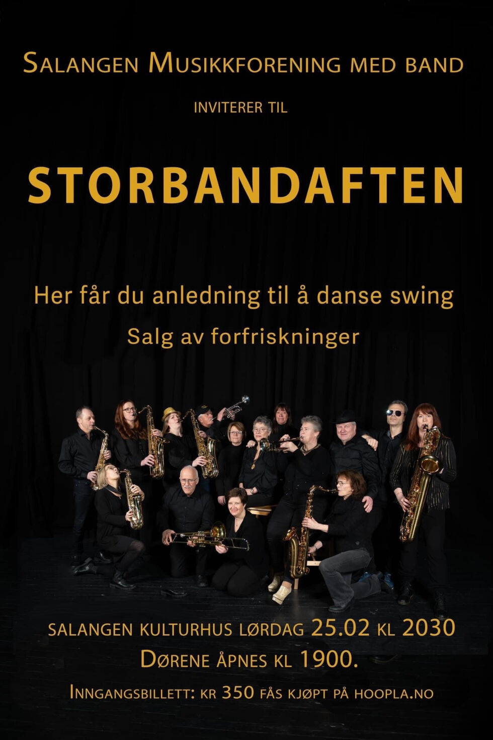 Slik ser plakaten til konserten ut.
 Foto: Hans Erik Børve