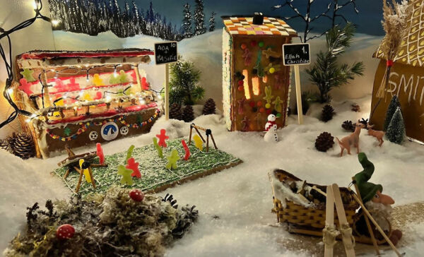 Juletreet og julegrenda lyste opp