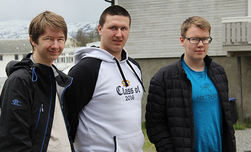 Daniel Iversen Hansen (t.v.), Mathias Pedersen og Mats Hokland. FOTO: PER ASBJØRN GUNDERSEN
