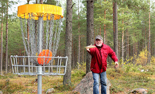 Frisbeegolfbane på Andørja