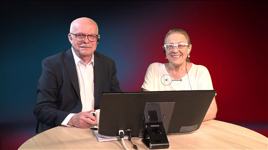 To glade sjeler i kveldsstudioet