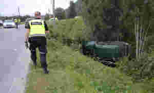 Kjørte av veien i 60-sonen