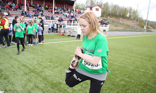 Stine Lise Nilsen var godt forberedt før stafetten på fredag. ALLE FOTO: ESPEN BLESS STENBERG