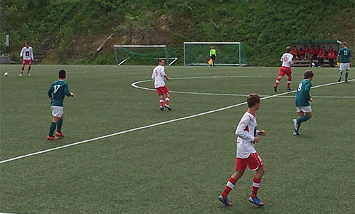 Salangen sikret seg seier mot Fløya 2 i Tromsø lørdag. FOTO: MORTEN KRISTOFFERSEN