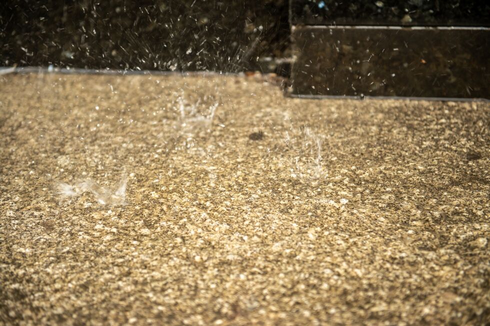 Det er ventet regn opptil 70 millimeter med regn onsdag. Dette utgjør moderat fare for jordskred.
 Foto: Annika Byrde, NTB