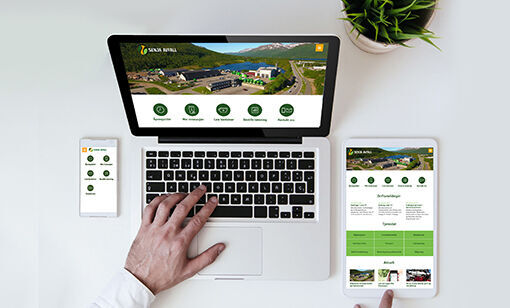Ny nettside og mobil-app