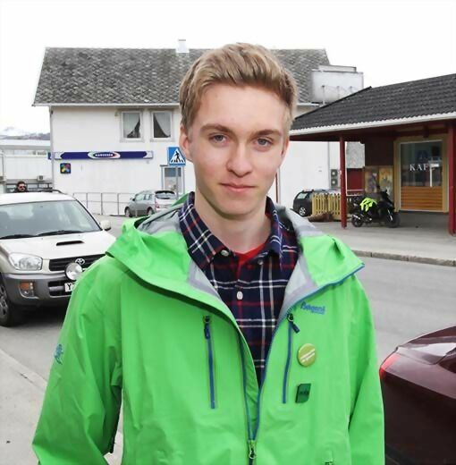 Johan Sagerup er lokal initativtaker til stiftelsen av et lokallag for Grønn Ungdom i Salangen. FOTO: JON HENRIK LARSEN