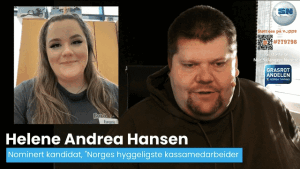Er hun Norges triveligste kassa-dame?