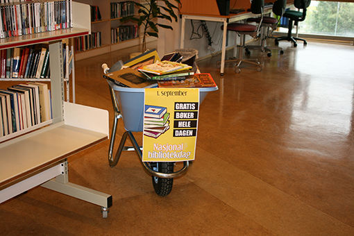 Fredag ble nasjonal bibliotekdag feiret i Salangen. FOTO: GURO BJØRNSUND