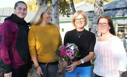 Susann Helberg (t.v), Liz Heggelund, Sølvi Dahlberg og Rigmor Thomassen-Sjøgren er stolte over å være en verdig kandidat for IA-prisen i Midt-Troms. FOTO: PER ASBJØRN GUNDERSEN