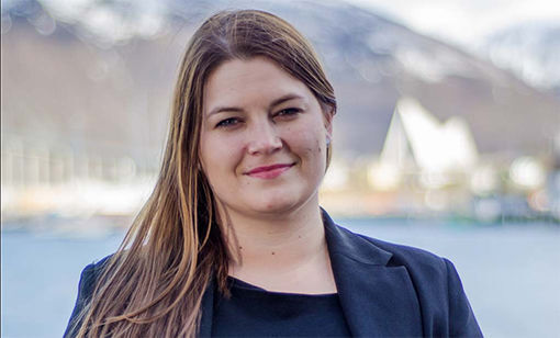 Cecilie Myrseth, som er stortingsrepresentant for Troms Arbeiderparti kommer og holder 1.mai tale i Salangen. FOTO: TROMS ARBEIDERPARTI
