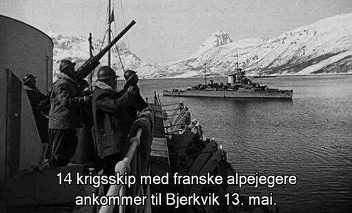 Salangen med i krigsfilm