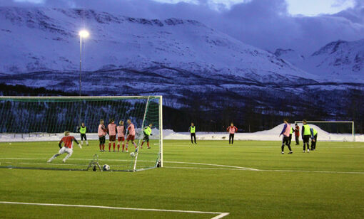 Snøfri fotballstadion
