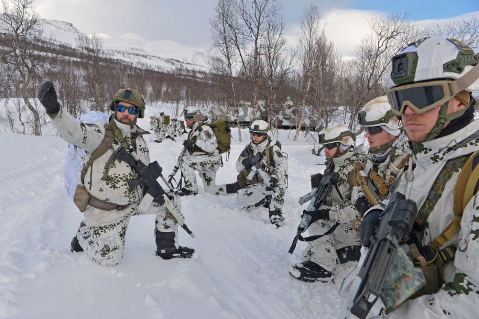 Den store NATO-øvelsen Nordic Response 2024 er i full gang.
 Foto: Carl Schulze