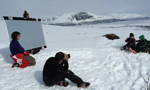 Fotografen fra Hummel fikk mange gode bilder med flotte fjellmotiver i bakgrunnen.