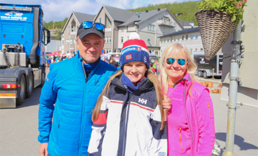 Jan-Frode Janson tok med seg familien for å delta på Millionfisken. FOTO: JON HENRIK LARSEN