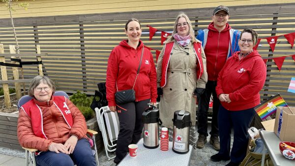Møtte velgerne på torget