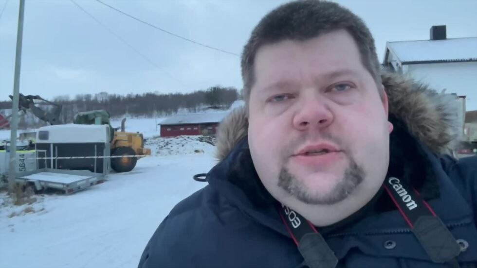Reporter Jon Henrik rapporterer fra åstedet