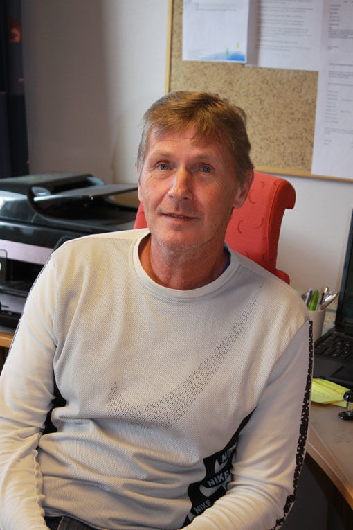 Gunnar Sæbø i NASA Salangen ønsker leietakere til kontorene. FOTO: WENCHE KANSTAD