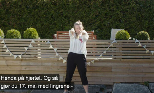 Lager ny dansevideo til 17. mai