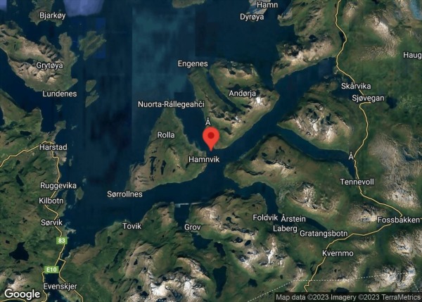 Ibestadtunnelen binder de to øyene Rolla og Andørja sammen i Ibestad kommune.