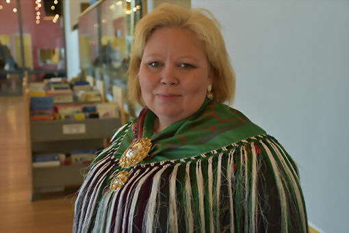 Kandidat og nåværende sametingspresident Vibeke Larsen. FOTO: SAMETINGET.
