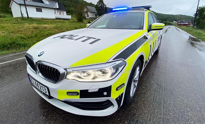 Politi, brann og ambulanse rykket torsdag formiddag ut til en kollisjon like ved Sommerseth-brua i Salangen. ARKIVFOTO: JON HENRIK LARSEN