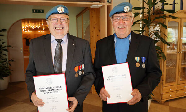 Hedret for sin tjeneste