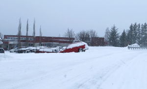 Utforkjøring i snøværet