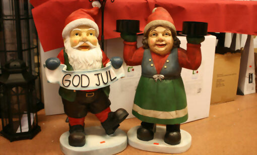 Både nissefar og nissemor gleder seg til jul. FOTO: GRY MALIN MYRLAND