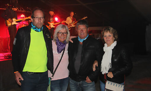 Kåre Nylund (t. v.), Kari Nylund, Jan Bakli, Torhild Bakli møtte opp på Lofoten Countryfestival. FOTO: PER ASBJØRN GUNDERSEN